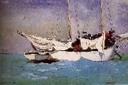 Winslow Homer Anchor ready to berthing oil painting artist